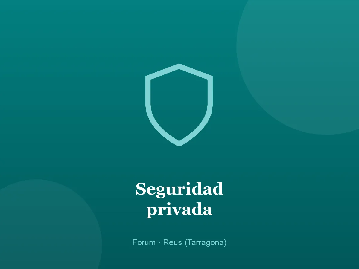Vigilante de seguridad privada uniformado — certificado médico y TIP en Reus