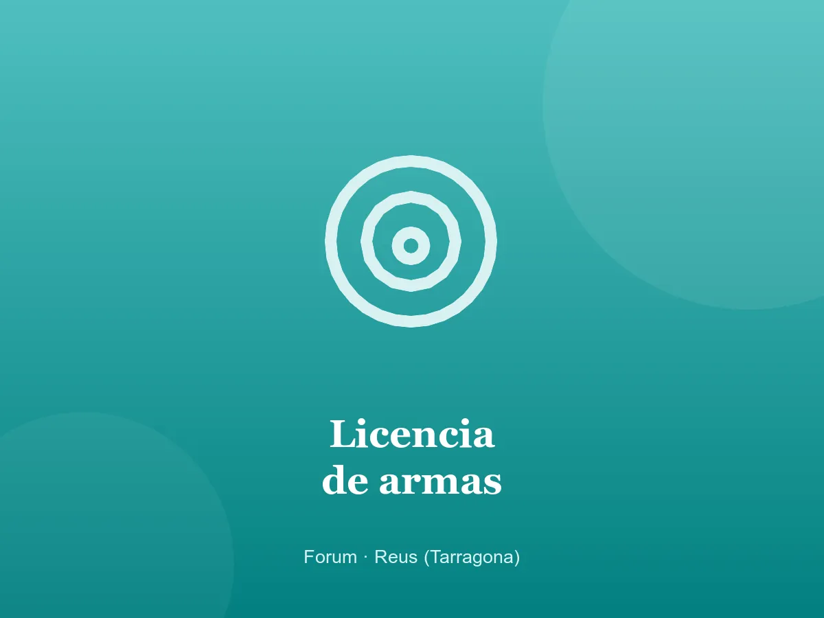 Tirador deportivo en un campo de tiro — psicotécnico para licencia de armas en Reus